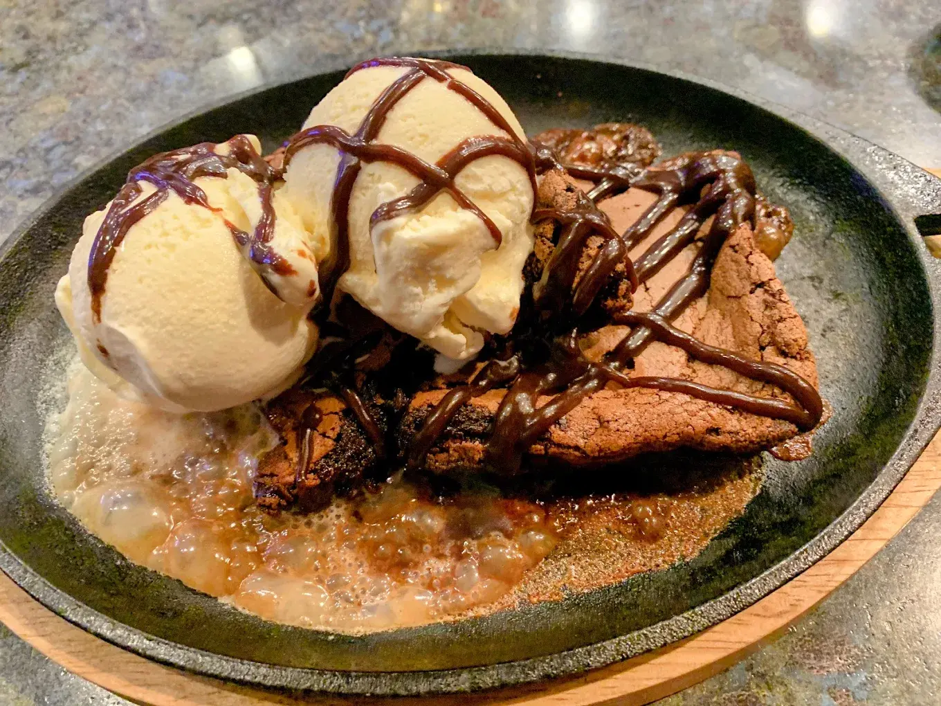 Delicious Sizzling Brownies at Springs Garden in Swift Current, SK